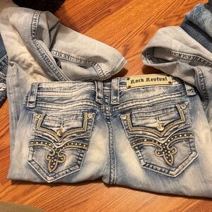 Rock Revival Light Blue Boot Cut Jeans